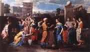 POUSSIN, Nicolas Rebecca at the Well st oil
